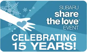 Subaru share the love celebrating 15 years